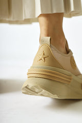 Ancy Nud Parachute Fabric Star Patch Sneakers