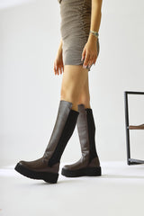 Ceres Brown Platform Boots