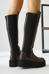 Ceres Brown Platform Boots