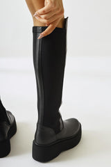 Ceres Black Platform Boots