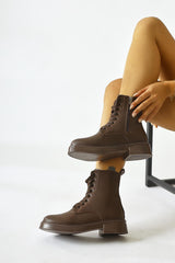 Cibelle Brown Laced Boots