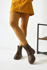 Cibelle Brown Laced Boots