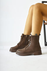 Cibelle Brown Laced Boots