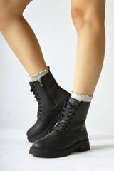 Cibelle Black Laced Boots