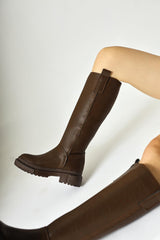 Dayna Brown Thick Soled Pull-On Boots