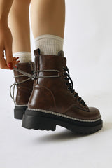 Dylan Brown Shiny Piping Wrist Accessory Boots