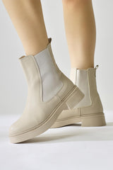 Fahra Beige Rubber Boots