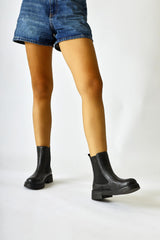 Fahra Black Rubber Boots