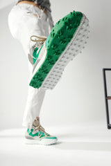 Gertrude Green Laced Sports Boots