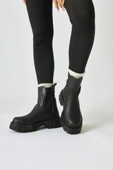 Gidey Black Rubber Boots