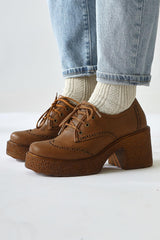 Lenie Tan Laser Cut Detailed Casual Shoes