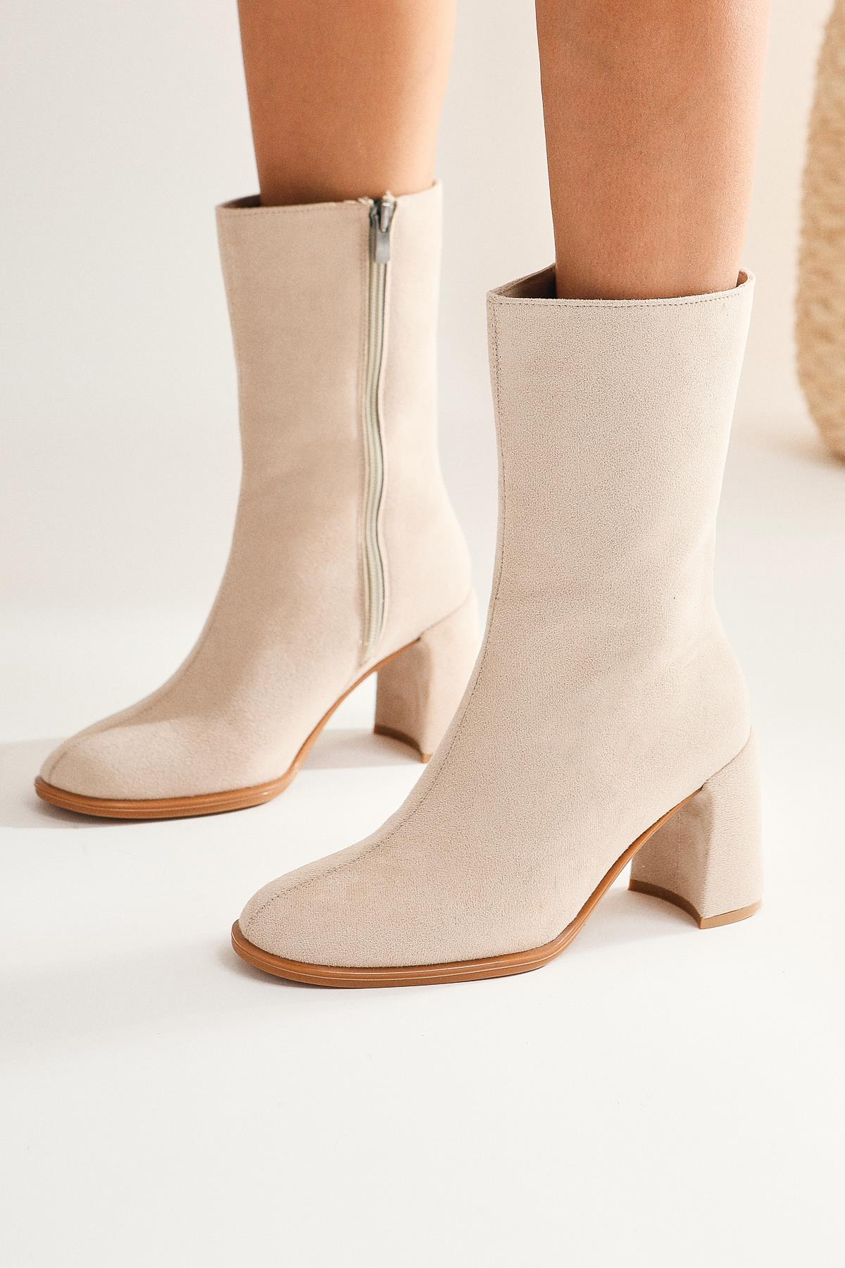 Lise-Lottie Ten Suede Zippered High Boots