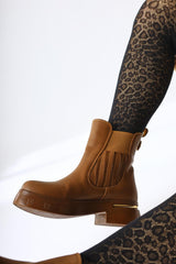 Pava Taba Heel Detailed Pull-On Boots