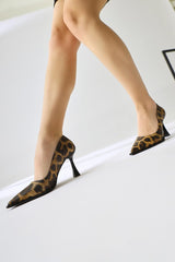 Shelby Leopard Print Pointed Toe High Heel Shoes