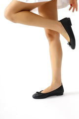 Sille Black Bow Detailed Ballerina